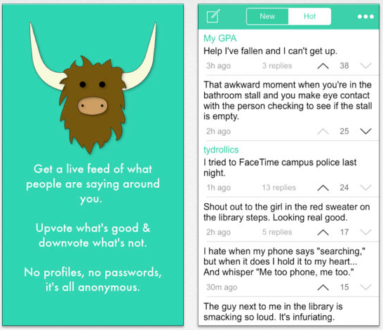 Yik Yak is becoming a hit with social media users. Stock Photo.