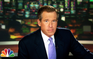 Above: Brian Williams has been suspended from NBC with no pay for six months. Stock Photo.