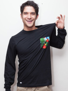 Above: “Teen Wolf” star Tyler Posey has his own pattern. Stock Photo.